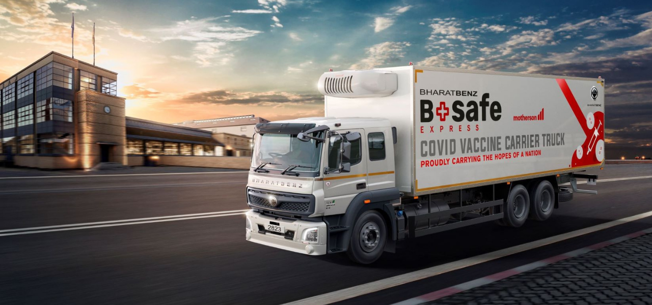bharatbenz-and-motherson-group-unveil-bsafe-express-for-vaccine-transportation