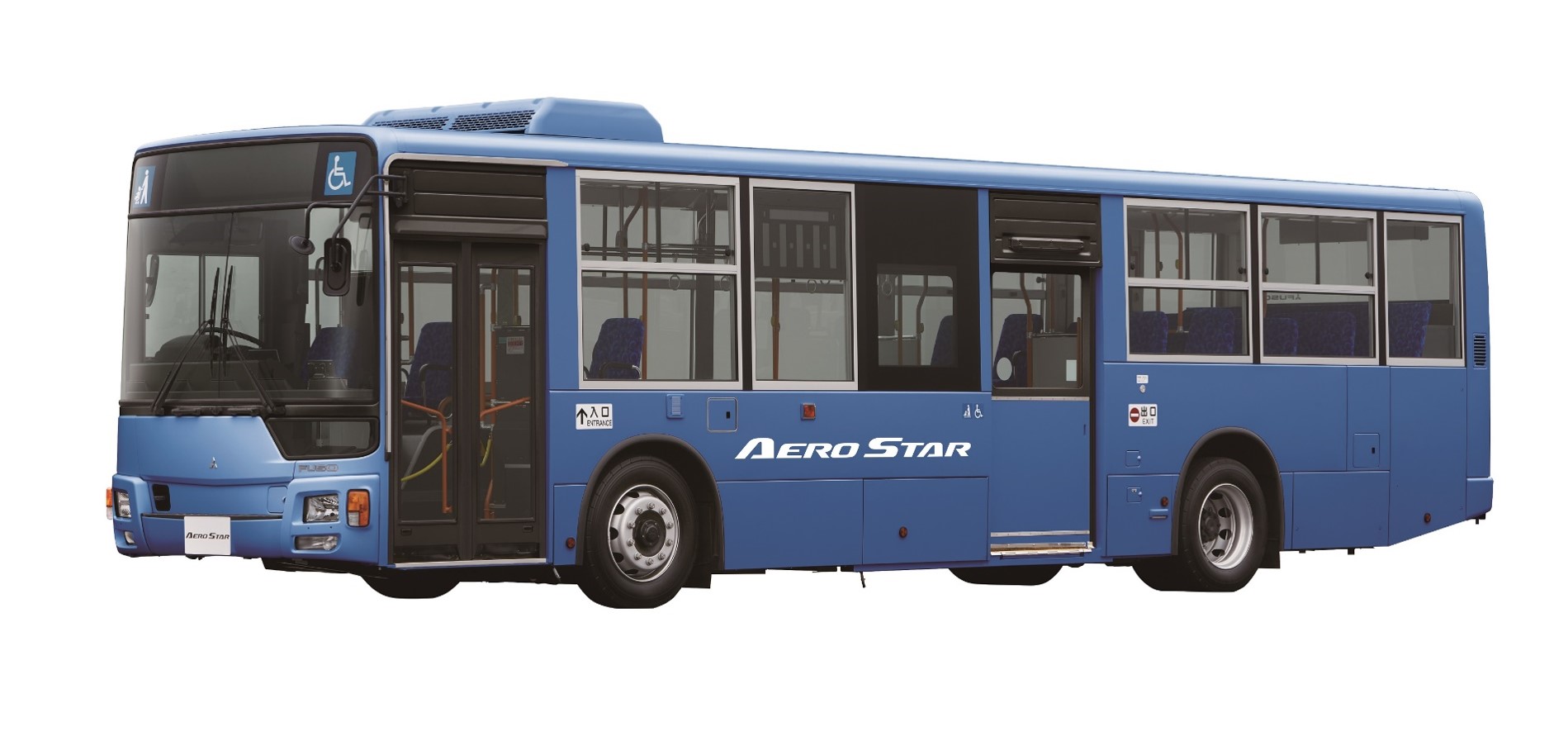 大型路線バス「エアロスター」新型モデルを発売