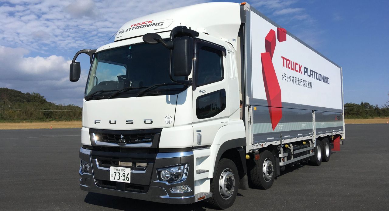 CACC及びLKA技術を活用した <br>トラック隊列走行の後続車有人システム実証実験に参加